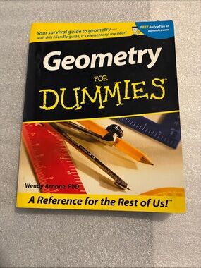 Geometry For Dummies by Wendy Arnone, PhD - Yellow/Black Cover